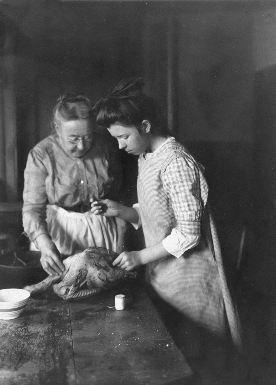 Portrait of a Czech woman cooking in a home kitchen