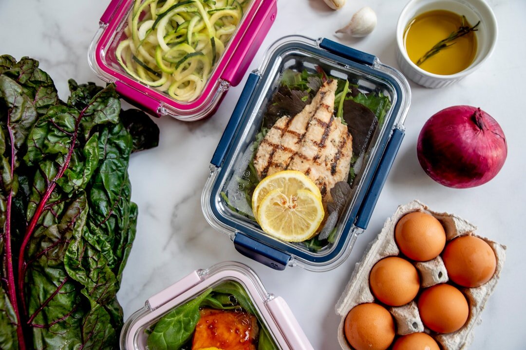 healthy lunch preparation