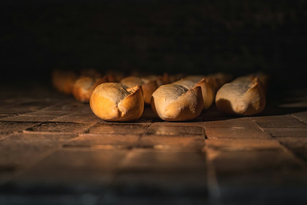 baking bread in oven